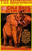 Cole Bros. Clyde Beatty window card 1935