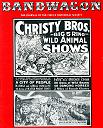 Christy Bros. Wild Animal Shows herald cover 1920s