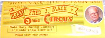 Fred J. Mack candy bar
