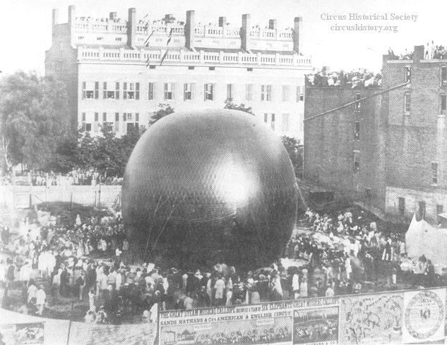 Balloon prepared for ascension