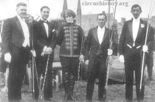 Jorgen M. Christiansen, Harry Herzog, Mabel Stark, Rudolph Mayer and Vladimer Schraube