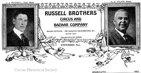 Russell Brothers letterhead