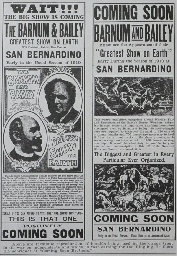 Barnum & Bailey ad