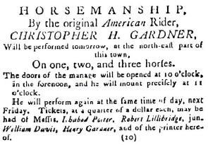 Gardner advertisement